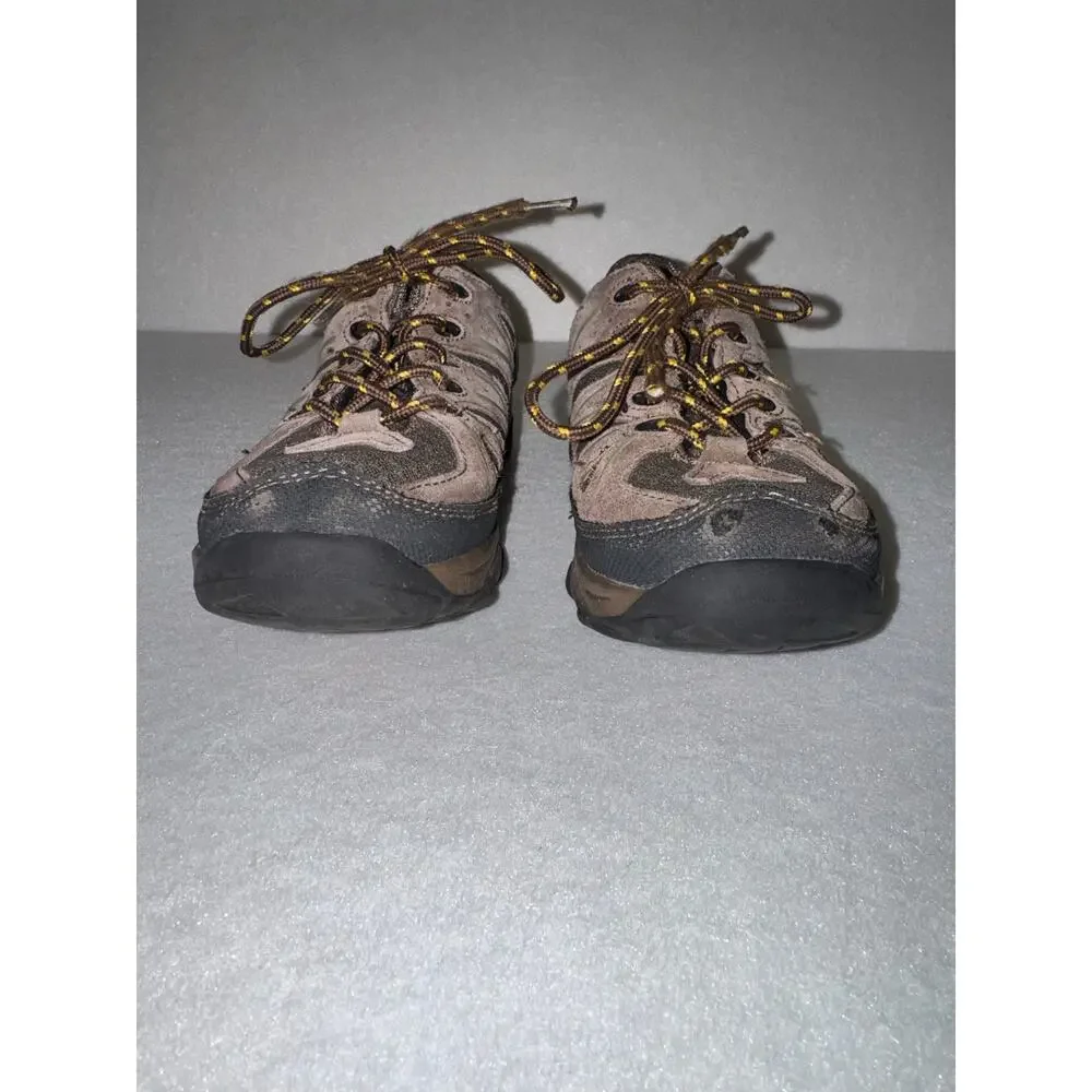Northside Kids Cheyenne Jr. Low Hiking Shoe Taupe Brown Mango Green Size 2